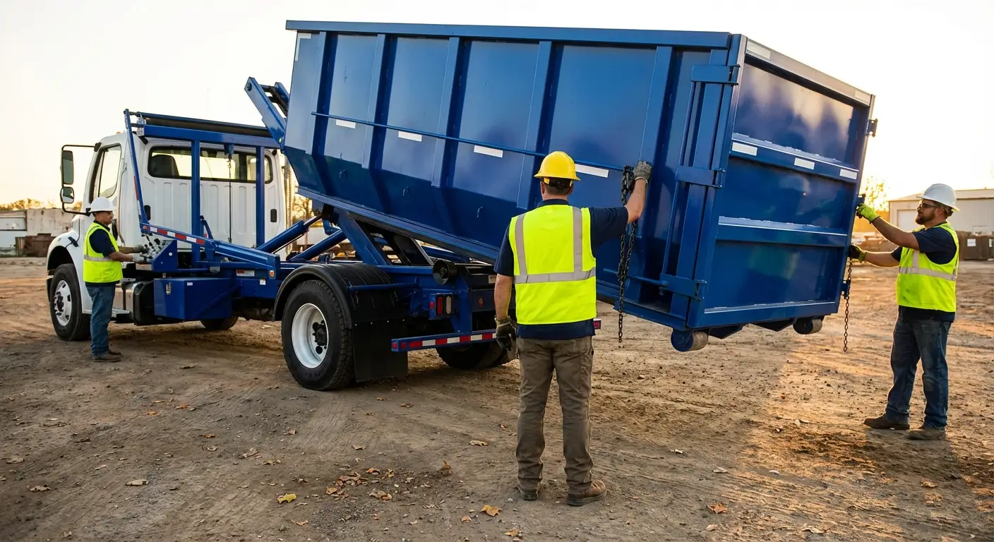 Commercial debris containment dumpster in Westminster, CO