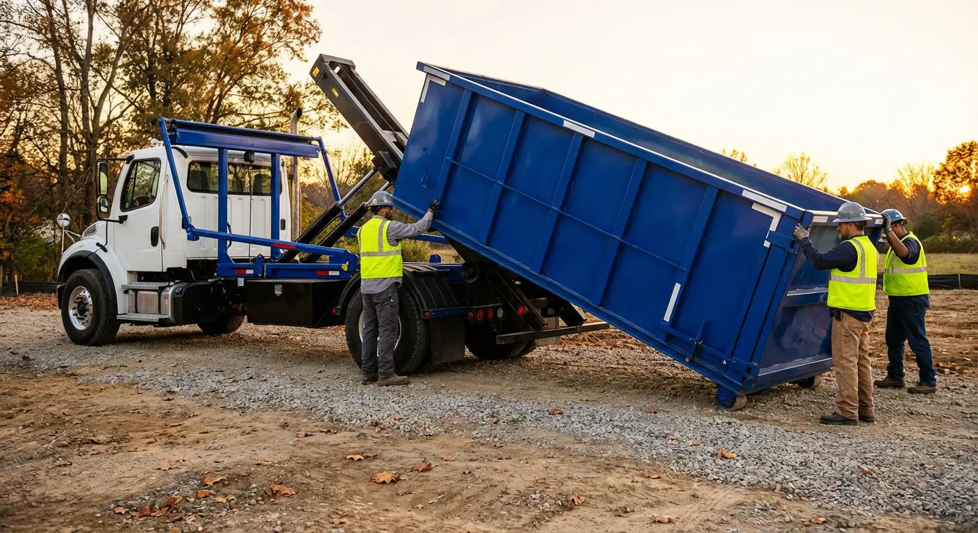 Construction dumpster delivery in Westminster, CO