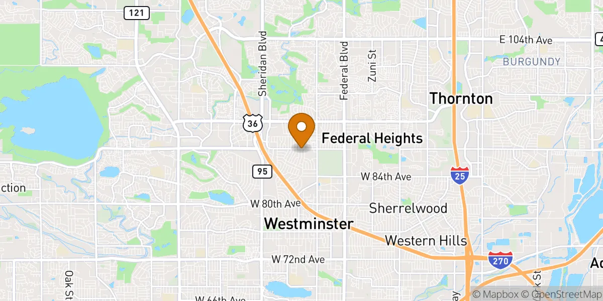  neighborhood map in Westminster, CO